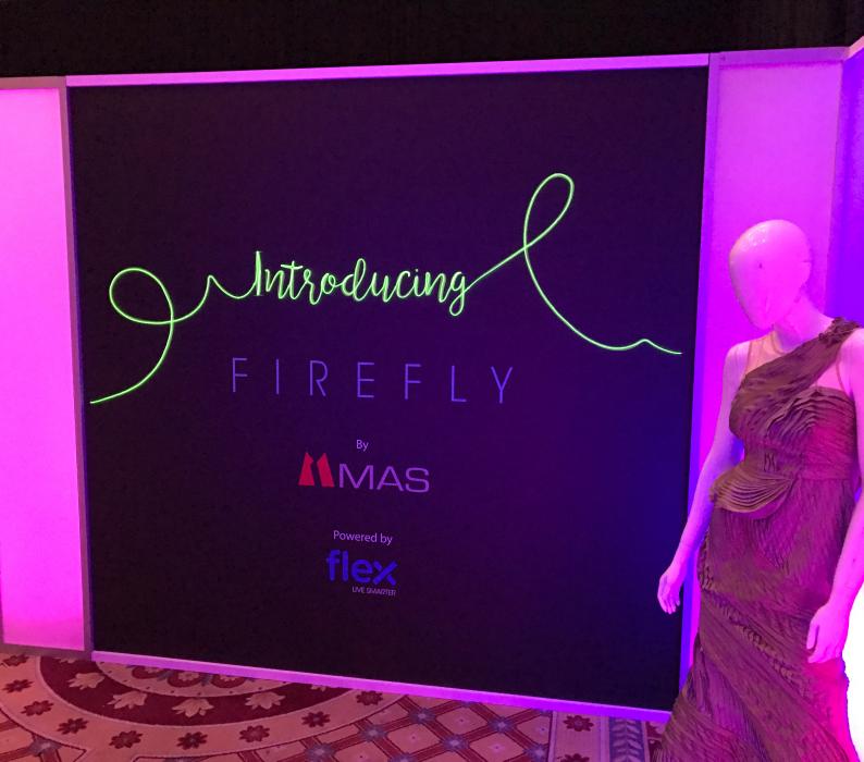 MAS Technology custom show room during CES Vegas at Caesars Palace