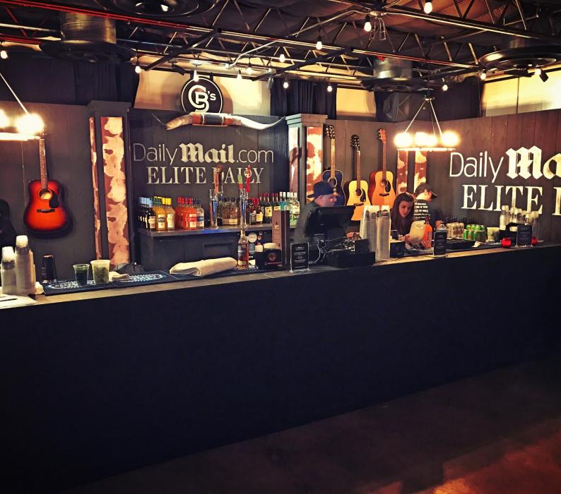 Custom Bar for Daily Mail Media temple VIP after party for SXSW Austin Texas